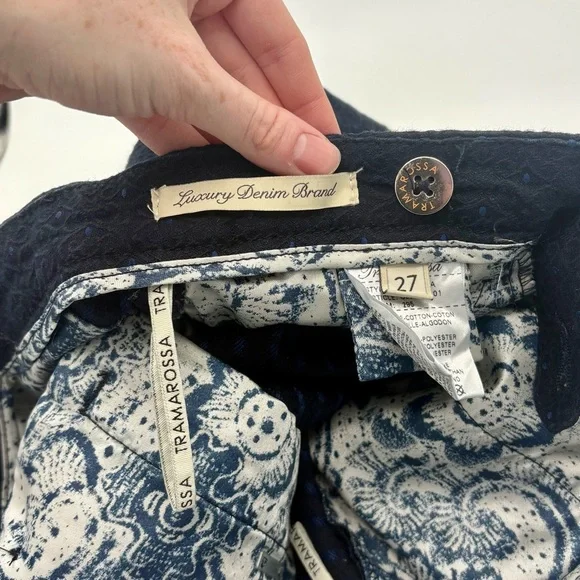 TRAMAROSSA Luxury Denim  Ludovica Trouser Pants Stretch Chinos  Size 27 W29 - Picture 6 of 9